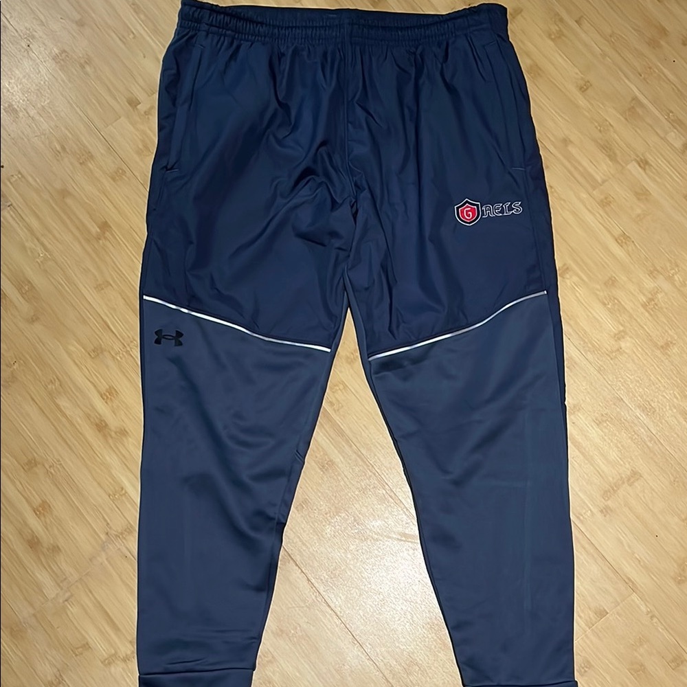 Under Armour Blue Jogger Sweatpants with Reflective Stripe